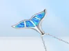 Blue Fire Opal Whale Hail Pendant в 100 925 Серебряная серебряная морская жизнь украшения для женского подарка 6647783