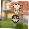 Keychains Lanyards Black Keychain Key Ring For Women Pendants Accessoires pour enfants Partage d'anniversaire Fave