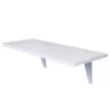 Folding Wall-Mounted Desk - Space-Saving, Sturdy, Stylish Design - Easy Installation - White