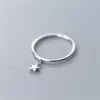 Com pedras laterais comprar Trendy 925 Sterling Silver Ring Unique Star Open Women Wedding Jóias Femme Bijoux