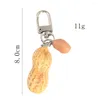 Keeychains 1: 1 Emulazione Emulazione Earchnut Pvc Resina Snack Nut Snack PO Modello PROP FACCHI