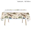 Wegwerp servies Dinosaur Fossil Archeology Thema Desktopsoftware Verjaardagsfeestje Decoratie Boys en Childrens Board Cup Napkin Jungle Supplies Q240507