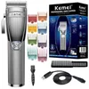 Electric Shavers Kemei k32 Rechargeable Hair Trimmer Professional Electric Cordless Adjustable Beard Hair Clipper Barber Hair Cutting Machine Set T240507