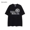 Heren- en dames trends Designer Fashion Summer New Rhude Loose High Street Ins Fashion Print Heren en dames casual ronde nek korte mouw t-shirt batch