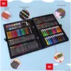 Gemälde Lieferungen 150pcs Kinderkunst Set Kinder Ding Künstler Farbstift Crayon Öl Pastellplatte Werkzeug Schreibwaren 240318 Drop Lieferung Home OTGVL