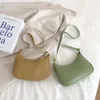 Rarget le sac de la lune sac à main axillaire en cuir lisse pour femmes sacs de créateurs plate