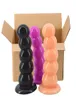 Unisex Big Dildo con aspirazione forte plug anale morbido perline per perle sesso pallone sesso per donne uomini adulti BDSM Masturbazione Prodotto 7193565130