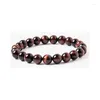 Strand Vulcanic Tiger Eye Obsidian Set Bracelet para homens e mulheres moda moda de jóias artesanais Presente de joias