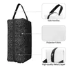 Kozmetik Çantalar Siyah Kafatası Brokar Taşınabilir Seyahat Depolama Çantası İlginç büyük kapasiteli çanta makyaj çantası banyo makyaj çantası su geçirmez d240425