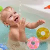 Toys de bain Mini Mini Circle de natation jouet babby enfants drôle de nage de natation piscine flotte anneau jouets flottants en caoutchouc piscine de salle de bain jouet gonflable d240507