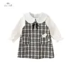 Vestidos de menina Dave Bella Girls Dresses Childrens New Baby 2023 Autumn Casual Fashion Princess Cut Gentle Play Festa ao ar livre DB3236155L240508