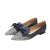 JC Jimmynessità Choo Scarpe di qualità Mttive casuali Flats Slipper Sandalo Sliple Slitta su scarpe abbaglianti gli archi glitter in pelle grossola