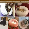 Łóżka dla kota meble pączkowe łóżko dla kota Pluszowe łóżko dla zwierząt do głębokiego snu kotów miękkie i ciepłe gniazdo do małych akcesoriów kota D240508