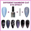 Nagelgel Poolse Universal Rainbow 9D Sparkly Cat Eye 10ml holografische glitter met magneetstok afwezig UV/LED Q240507