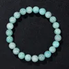 Perle di pietra naturale bracciale ametista quarzo ite agates bracciali elastici per donne uomini reiki yoga regali di gioielli fatti a mano 240423