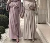 Robes décontractées 2024 Cardigan modeste musulman pour les femmes Eid arabe abaya dubai robe islamique quotidien à manches longues Vêtements de dinde