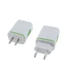 USB -väggladdare för Samsung Xiaomi Dual Port 2A Output Travel Plug Power Adapter Kompatibel för telefon EU -kontaktplugg