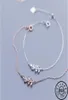 Fashion Authentic 925 Sterling Silver Leaf File con CZ Bracciale zircone con zircone a catena con oro rosa in oro rosa in pietra per donne4165069