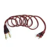 Instrument New Arrival 1pc 1.5M Cable, Dual RCA Male to Dual 6.35mm 1/4 inch Male Mixer Audio Cable