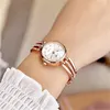 Polshorloges Fashion Rhinestone Steel Bracelet Band Quartz Women Pols Watch