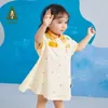 Robes de fille Amila Robe Childrens 2023 Été Nouveau coton Robe de fille Baby Vêtement