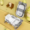 Vasche da bagno sedili in tempo reale display a temperatura baby vasca anti -slip pieghevole da viaggio da viaggio silicone canotta da bagno usata per le docce da viaggio o bagno wx