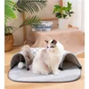 Camas de gato Móveis Túneis de gato Ninho de gato Four Seasons Universal Cat Bed Bed Cat Shelter Summer Pet Nest Dog de limpeza destacável Os suprimentos para animais de estimação D240508