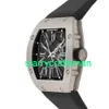 RM Luxury Montres mécaniques MINDES MILLS RM023 Titane automatique Strap Watch RM023 TI STS0