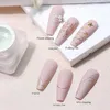 Nagelgelfotolim Nytt transparent 3-årig kroklinje polering engångsdragstruktur Art Q240507