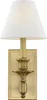 Wandlamp traditionele sconce in warm messing (15 "H x 7" H)