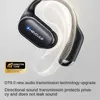 携帯電話のイヤホンheichao GE05 Bluetoothワイヤレスヘッドマウントされた高電力長寿命スポーツイヤークリップ付き空気導電率5.4 J240508