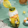 Toys de bain Baby Bathing Jouet Kids Cute Duck Penguin Egg Egg Spray rotatif Waterwheel Salle de bain Sprinkling Down Water Toys for Kids Gift D240507