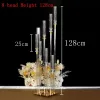 Houders 10 stks nieuw gouden bruiloft decoratie middelpunt Clear Candle Holder Acryl Candlesticks for Weddings Event Party