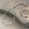 Collier de chaîne de géométrie de perles de mode pour femmes fille coréenne Design coloculaire bijoux de chauffeur