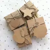 Wrap regalo 50pcs 6.2 5.8 2cm Kraft Paper Box per regali Festa di compleanno Farembre Candy Candy Packing all'ingrosso