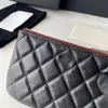 CC Wallet Designer Wallet Small Pres Card حامل الائتمان محفظة النساء الكلاسيكية أسود مبطن الأزياء الأصلية Clamshell P SFXK