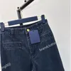 Женщины, вышитые тонкие джинсы 1afmor морские наклейки