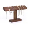 Schmuckbeutel Holz Uhr Display Ständer Armband Halter Organisator Walnuss Regal Rack Juwely Box Requisiten Koffer