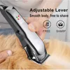 Dog Hair Clipper Electric Pet Cat verzorging Trimmer LCD Keramische mes Cutter Dierlijk Haar Cut Machine Low Noise Puppy verzorger 240508