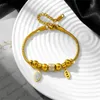 Bracelet 316l en acier inoxydable Nouvelle mode bijoux fine intégrée de zircon éblouissant zircon feuille d'œil perlé bracelets de chaîne de serpents épais pour femmes