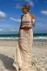 Robes décontractées Boho Inspired Beach Dress Femmes Sexy Sexy Sumy Summer Elastic Wistr Maxi Girl Party