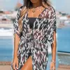 Women Beach Cover -ups Pareo Summer Dress Outlet Swim Up For and Swimsuit Sexy Costumes Tunic Kirt Leisure Holiday tryckt