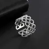 Eheringe Skyrim Round Geometrische offene Ringe für Frauen Edelstahl Doppelschichten Verstellbarer Finger Ring 2024 Bohemian Schmuck Geschenk