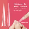 False Nails 4xl Stiletto Suggerimenti per unghie per Acrilico Professional 300pc Clear Medite Copertura Extra Long Fuce French Art Arte francese