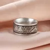 Bagues de mariage skyrim en acier inoxydable Triquetra Anneau de nœud irlandais pour hommes femmes vintage nordique anneaux de doigt talisman