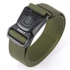 Cintos ludivis hard metal simples cinto tático conveniente Soft nylon cinturão militar robusto homem não deslizamento caçando cinturão de pesca y240507