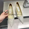 JC Jimmynessity Choo Flat High Wedding Heels Zapatos Diseñador de calidad Chooo Sandalias Elegantes Mujeres Diamantes Diamantes Diamantes Sexy Fiesta de la fiesta de la mujer sexy 8c