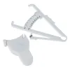 Monitorer 2st/Set White PVC Body Fat Caliper Mät bandtestare Fitness för att gå ner i vikt för kroppsbyggande bärbar fitnessutrustning