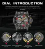 Montre-bracelets Megir Reloj Hombre Fashion Mens Watch Chronograph Leather Belt Casual Quartz Wristwatch Imperproof Male Sport Clock Montre