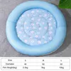 Cat Beds Furniture Round Pet Cat Mat Summer Cooling Mat Ice Pad Dog Cat Sleeping Mats For Small Medium Dogs Cats Breathable Cold Silk Cat Bed S-XL d240508